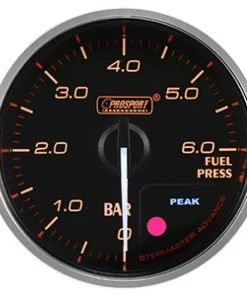 Alternative view of MANOMETRO PRESION DE COMBUSTIBLE 52MM  PROSPORT SUPREME ROJO / BLANCO