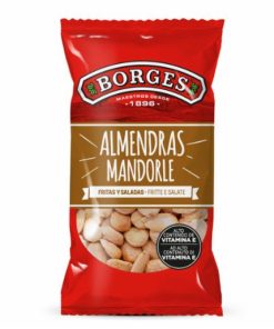 Almendras Fritas con Sal Borges 30 g – Caja de 32 Bolsas