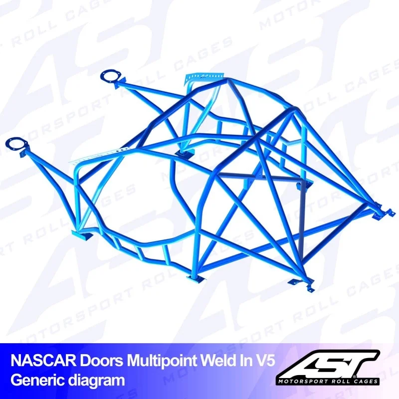 ARCO DE SEGURIDAD BMW (E92) 3-SERIES 2-DOORS COUPE RWD MULTIPOINT WELD IN V5 NASCAR-DOOR PARA DRIFT - Imagen 2