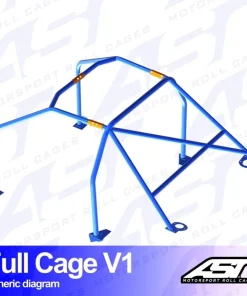 Alternative view of ARCO DE SEGURIDAD NISSAN SILVIA (S14) 2-DOORS COUPE FULL CAGE V1