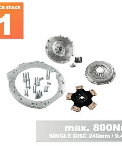 Alternative view of RACE STAGE 1 MERCEDES-BENZ M112 M113 M113K – BMW M57N2 6-VELOCIDADES HGU HGK / N54 – 240MM / 9.45″