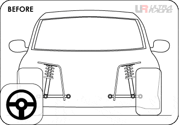 BARRA ESTABILIZADORA TRASERA ULTRA RACING PARA BMW M3 E46 - Imagen 4